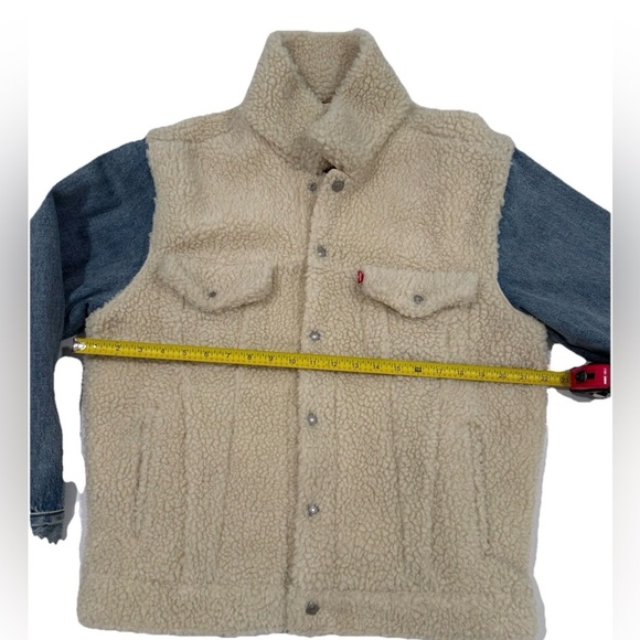 Levi's mens Hybrid Relaxed Cozy Trucker size Small (read description) - Picture 6 of 10